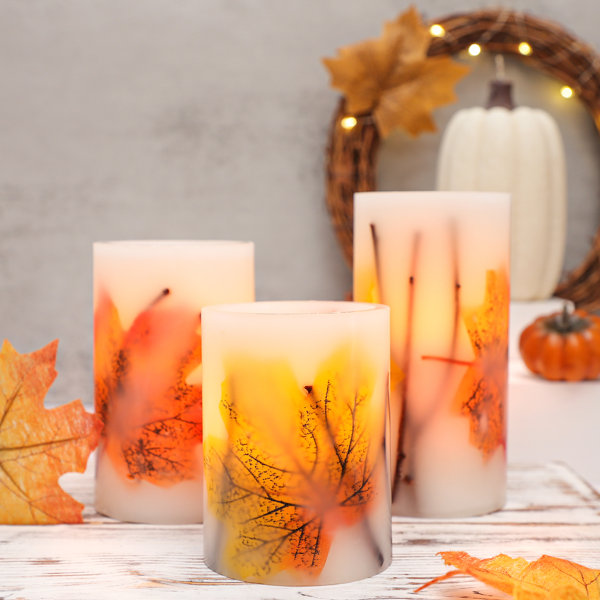 The Holiday Aisle® Flameless Pillar Candle & Reviews Wayfair